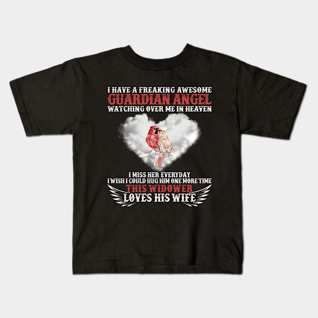 I Have A Freaking Awesome Guardian Angel Kids T-Shirt by DMMGear